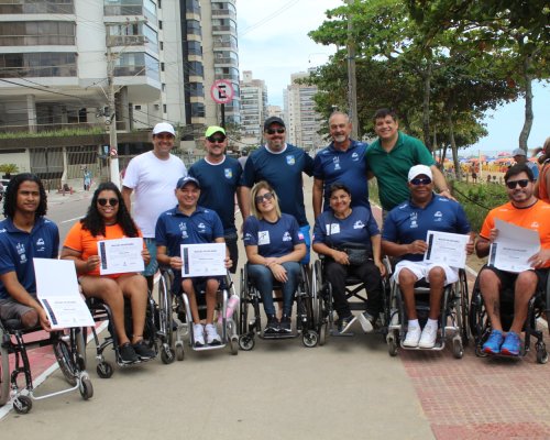 Homenagem aos atletas do Tênis em Cadeiras de Rodas