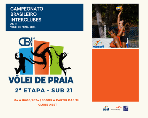Clube AEST recebe a segunda etapa do Campeonato Brasileiro Interclubes (CBI) de Vôlei de Praia Sub 21